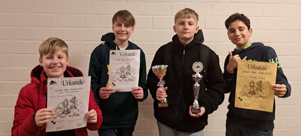 Matteo Gerrit, Jan Mika, Tristan, Milan (von links)